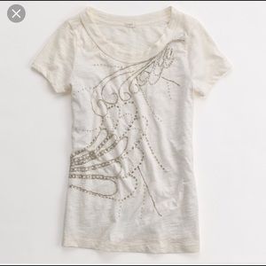 J Crew Beaded Florence Tee